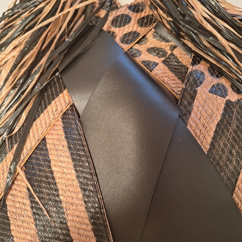 Ulla Johnson Charlotte fringe black & tapir shoulder bag with suede lining - Picture 7 of 15